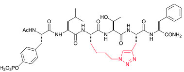 Click Chemitry for peptide cyclization